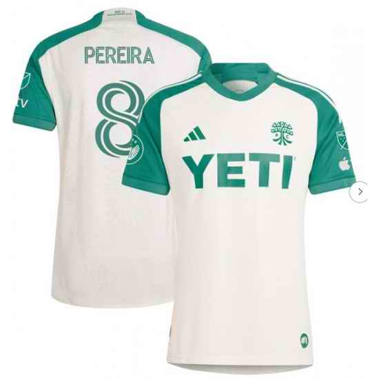 Mens Austin FC Daniel Pereira adidas Tan 2024 The Armadillo Kit Replica Player Jersey